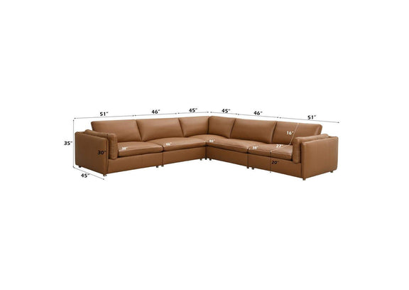 LV03370 Brighton Modular Left Facing Arm Chair