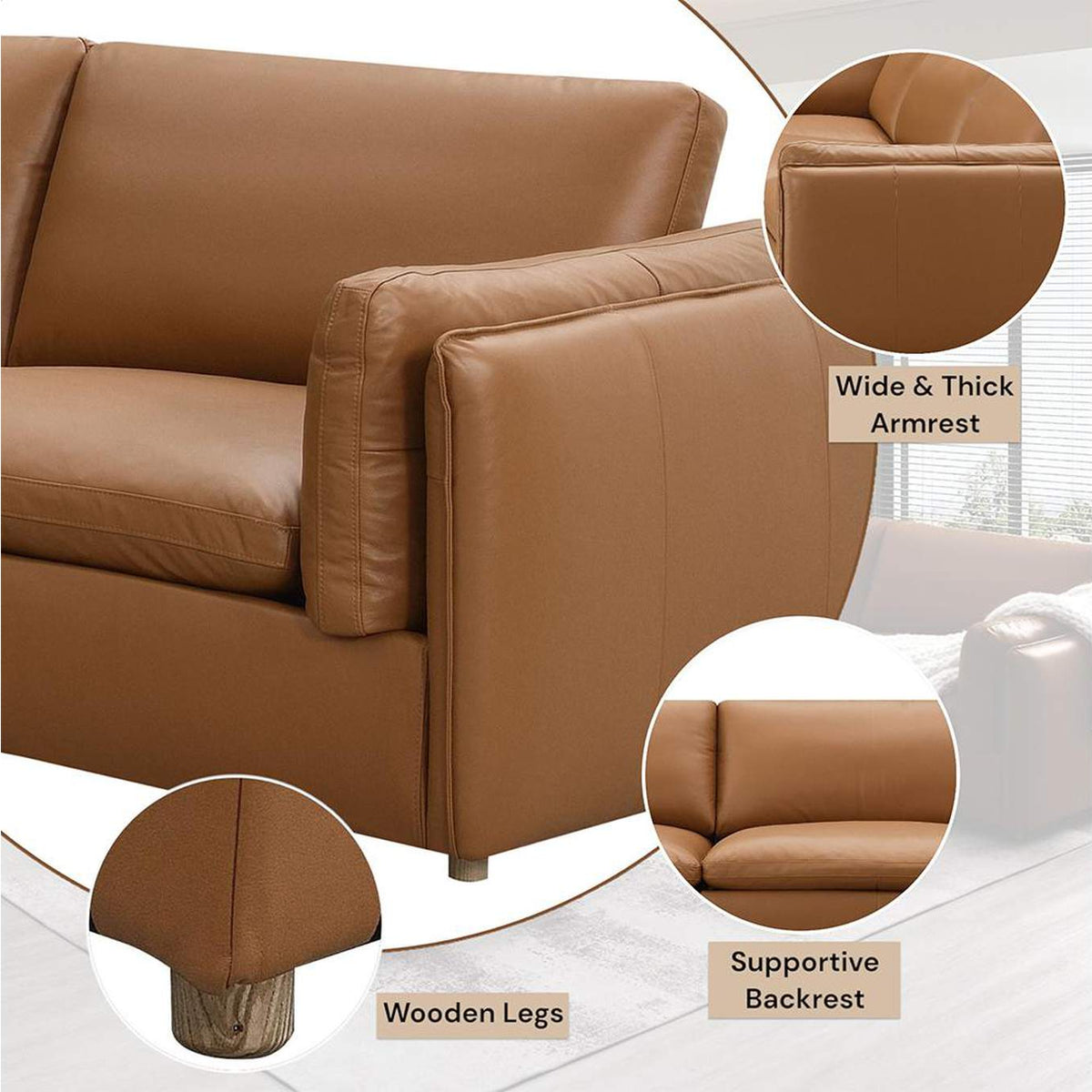 LV03373 Brighton Modular - Right Facing Arm Chair