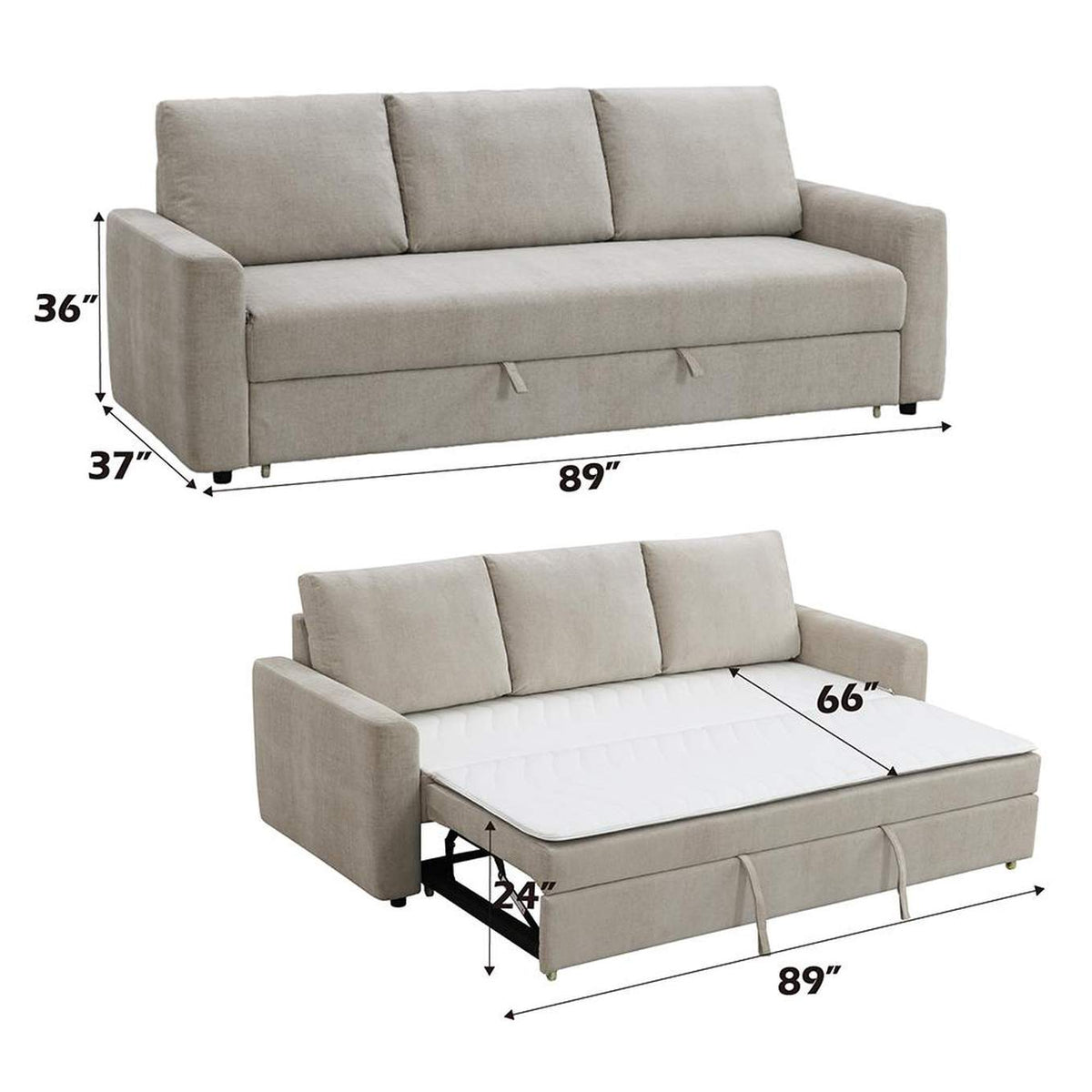 LV03490 Leira Sofa with Sleeper