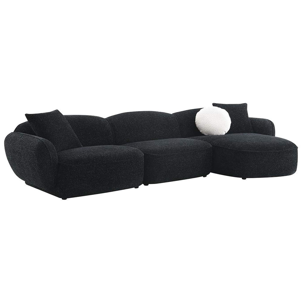 LV03525 Lucifer Sectional Sofa with 3 Pillows
