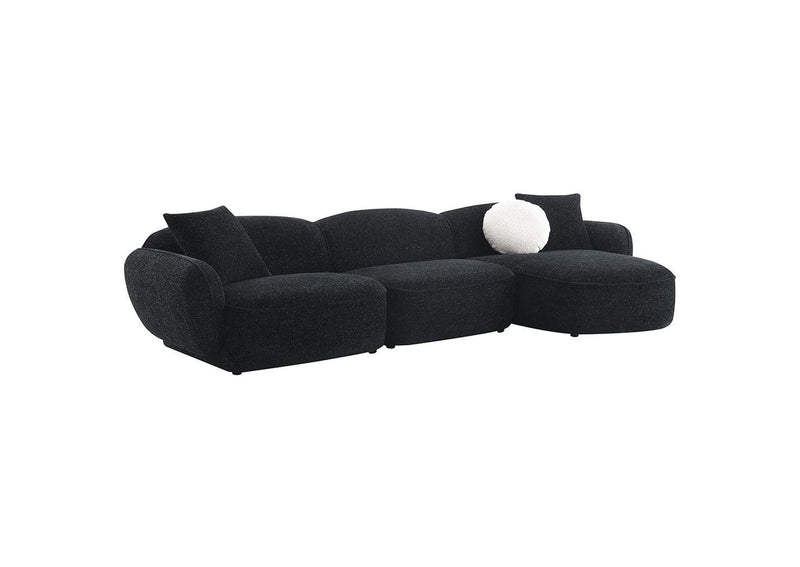 LV03525 Lucifer Sectional Sofa with 3 Pillows