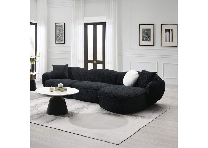 LV03525 Lucifer Sectional Sofa with 3 Pillows