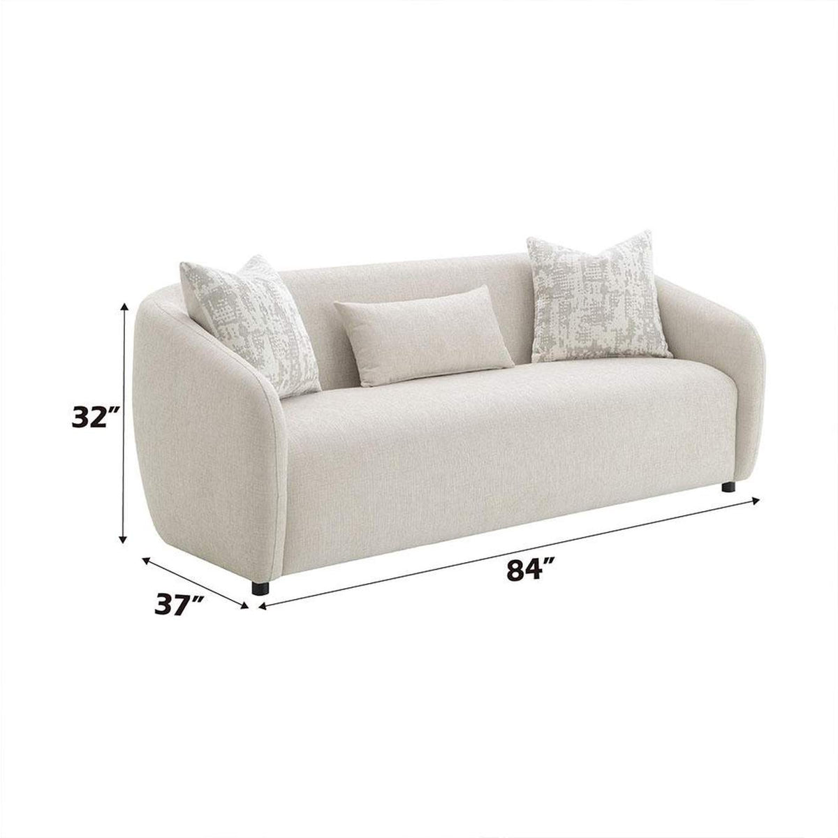LV03580 Etienne Sofa with 3 Pillows