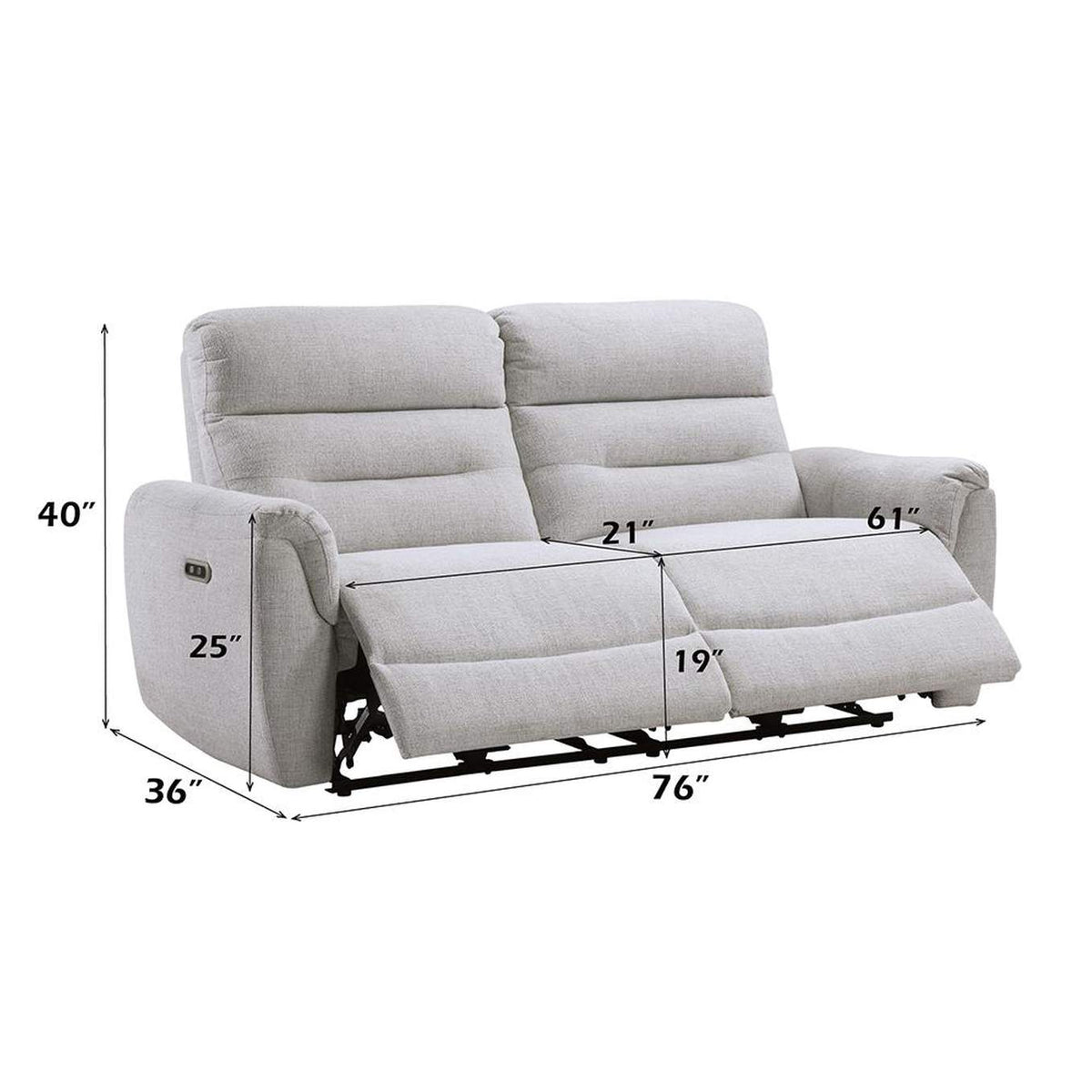 LV03585 Eastre Power Motion Sofa with USB Port