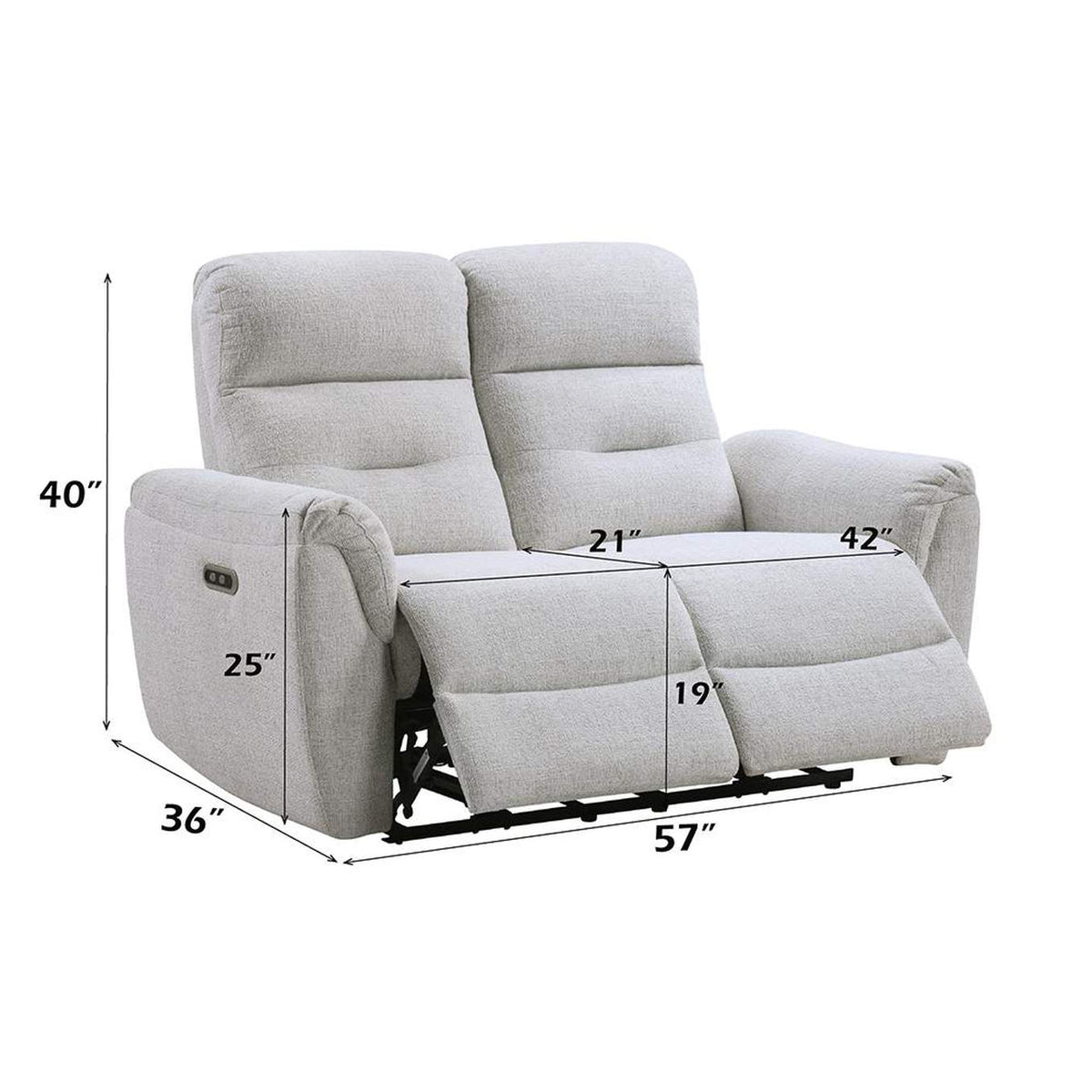 LV03586 Eastre Power Motion Loveseat with USB Port