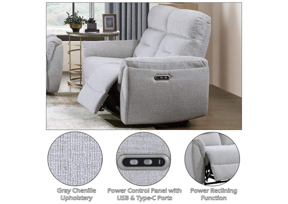LV03586 Eastre Power Motion Loveseat with USB Port