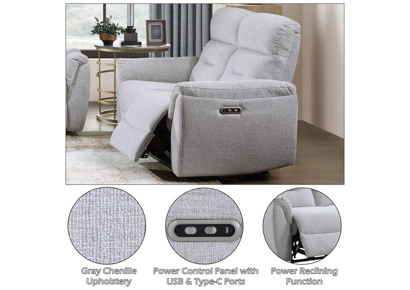 LV03586 Eastre Power Motion Loveseat with USB Port