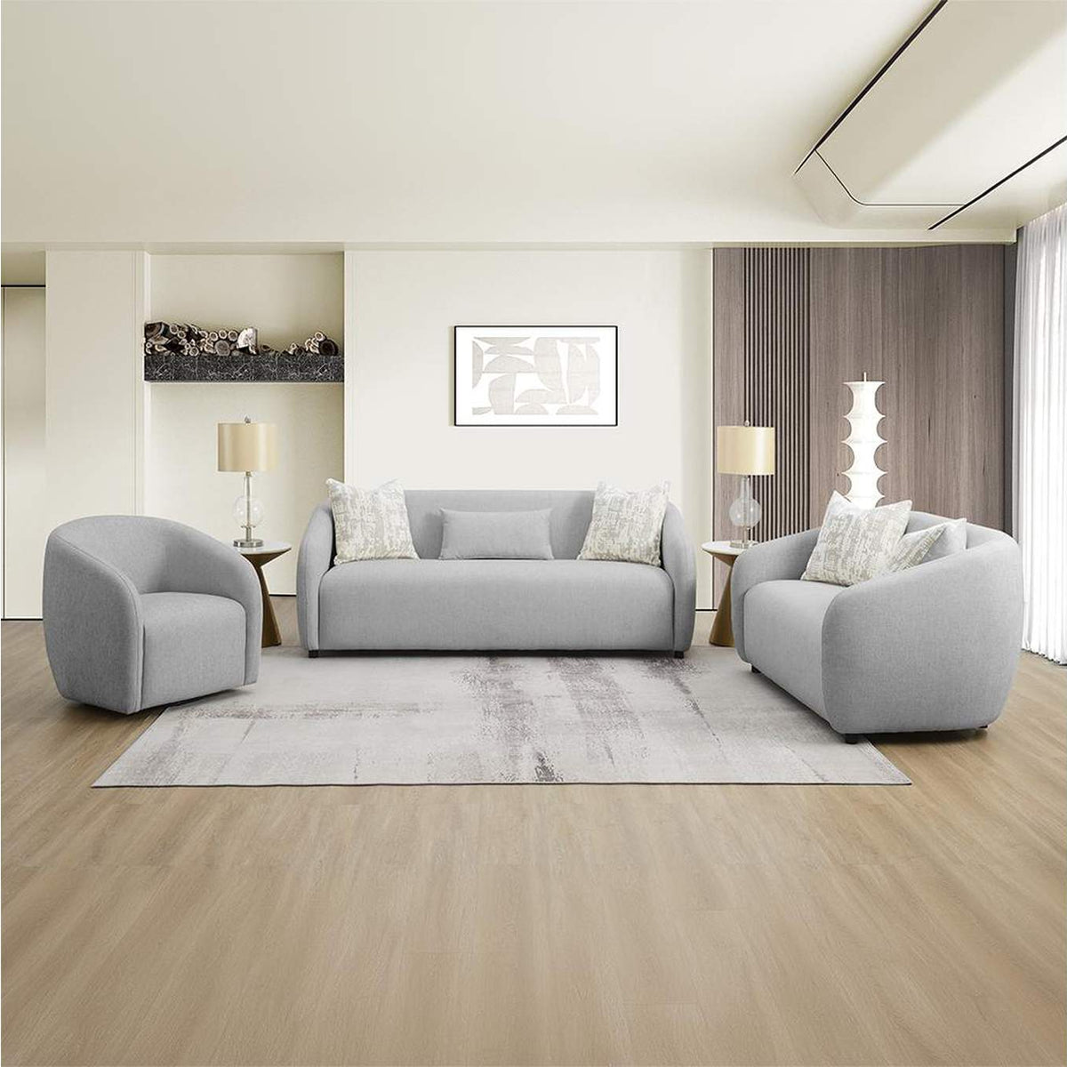 LV03590 Etienne Sofa with 3 Pillows