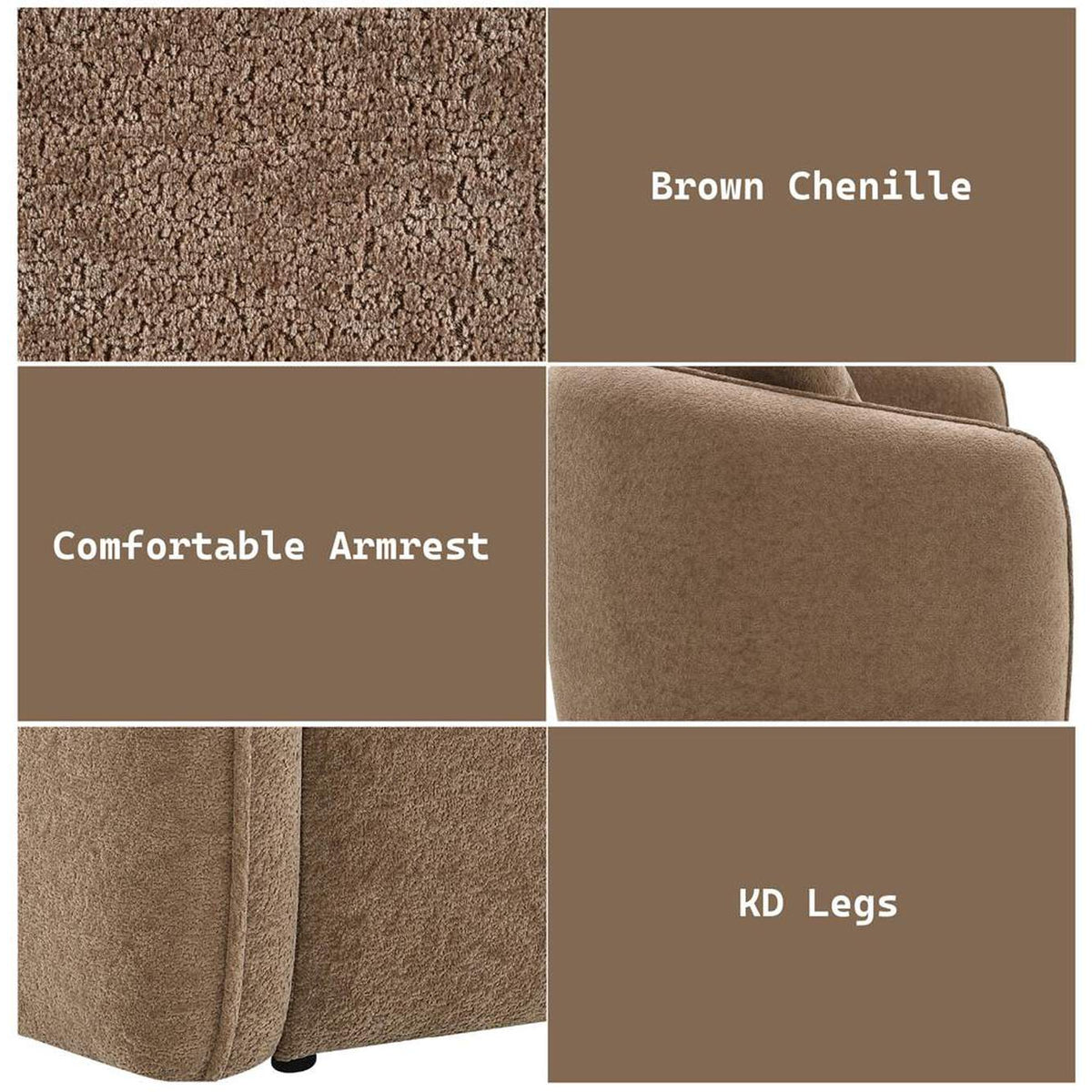 LV03600 Keith Sofa with 3 Pillows