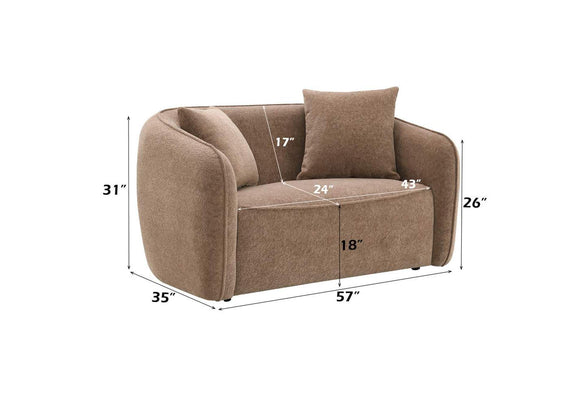 LV03601 Keith Loveseat with 2 Pillows