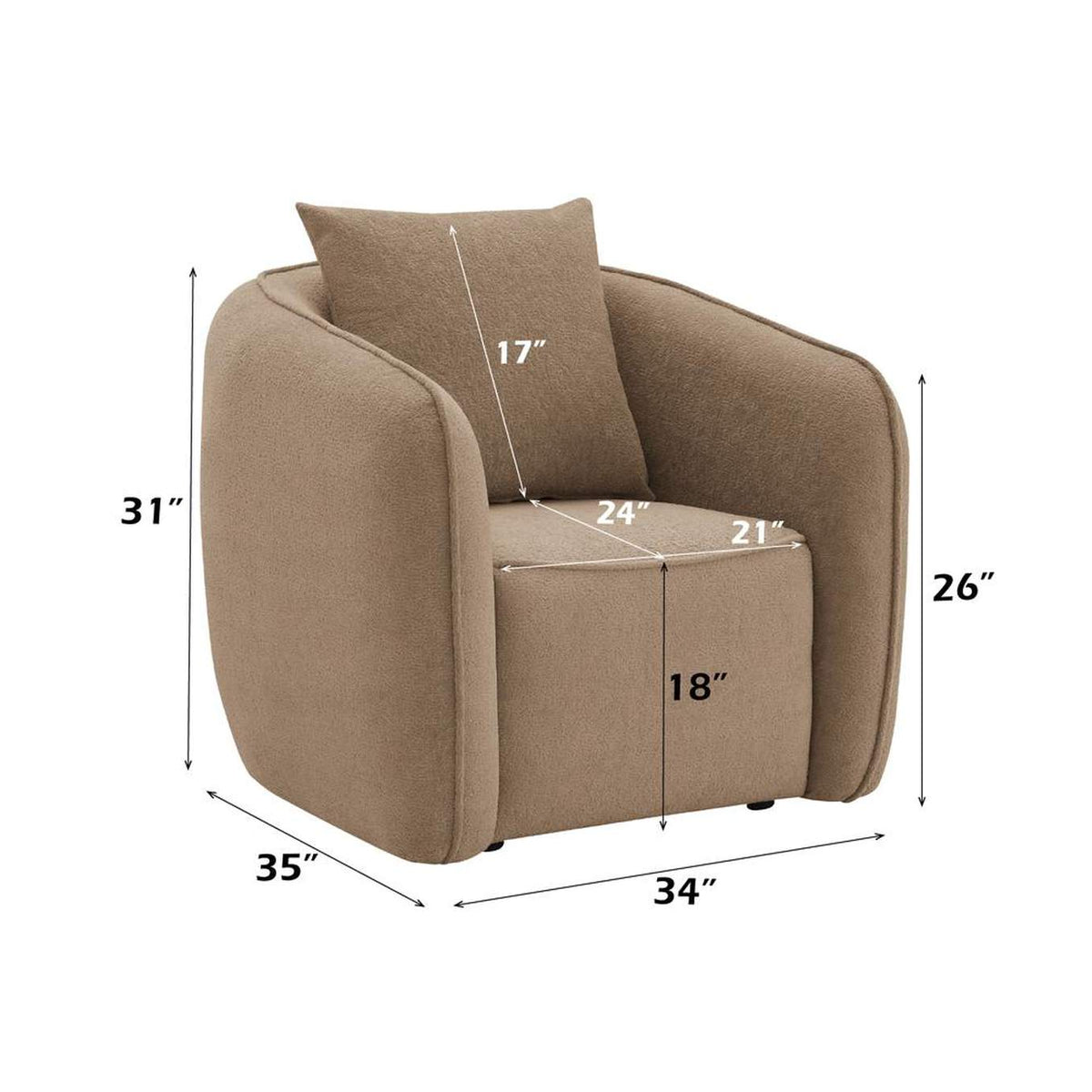 LV03602 Keith Chair with Pillow