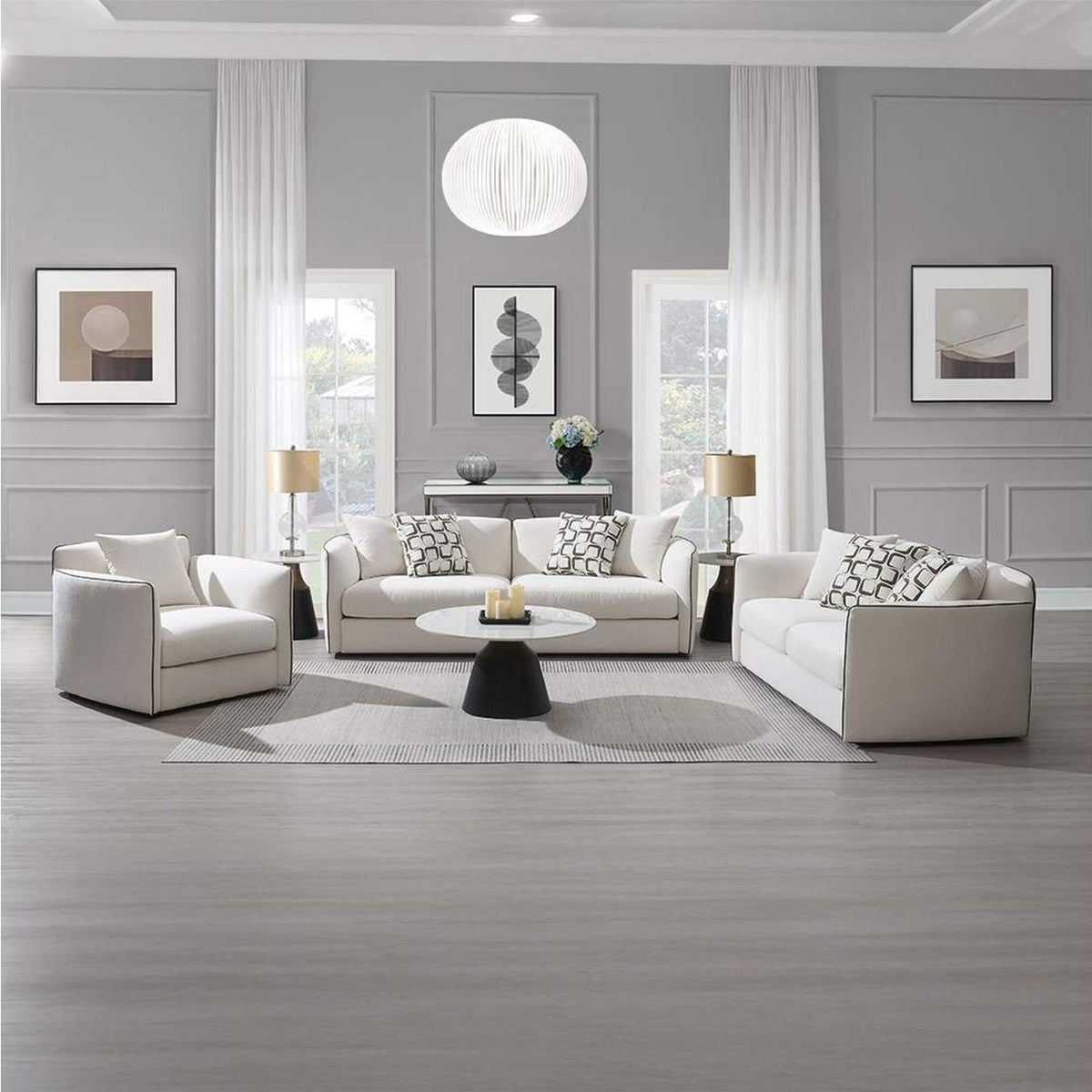 LV03605 Yolanda Sofa with 4 Pillows