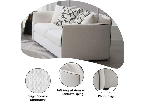 LV03606 Yolanda Loveseat with 4 Pillows