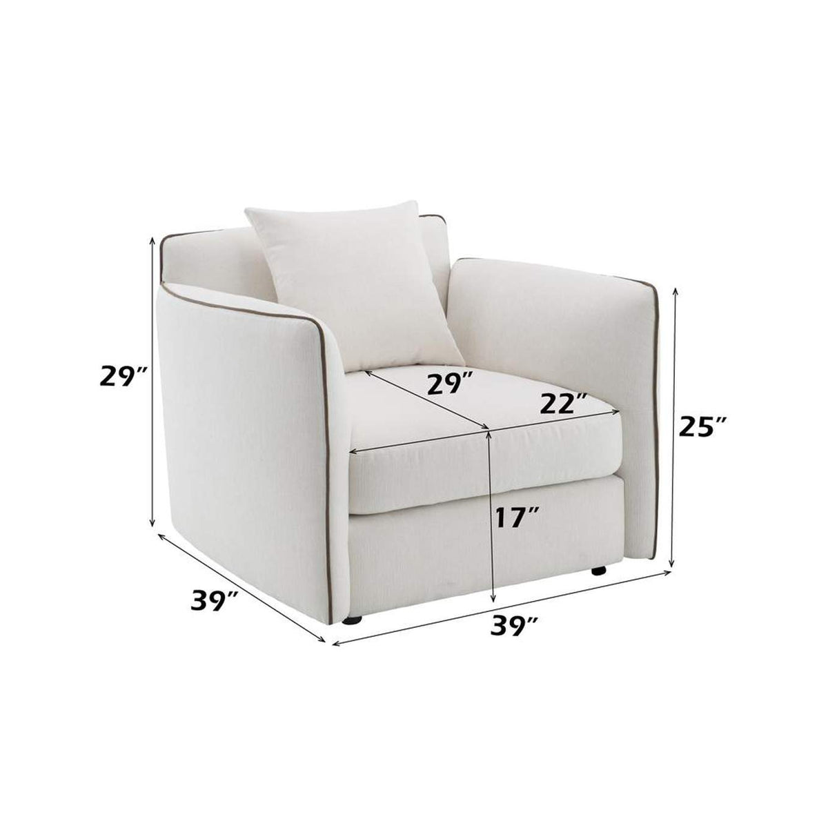 LV03607 Yolanda Chair with Pillow