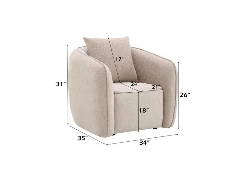 LV03612 Keith Chair with Pillow