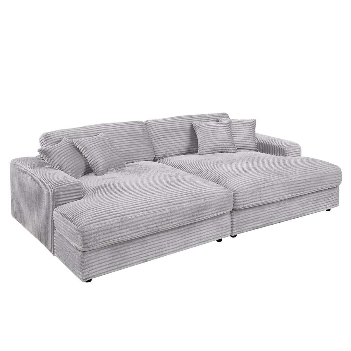 LV03680 Hilde Sectional Sofa with 4 Pillows