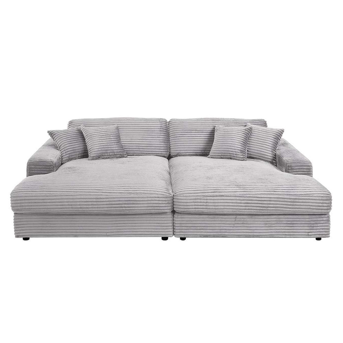 LV03680 Hilde Sectional Sofa with 4 Pillows