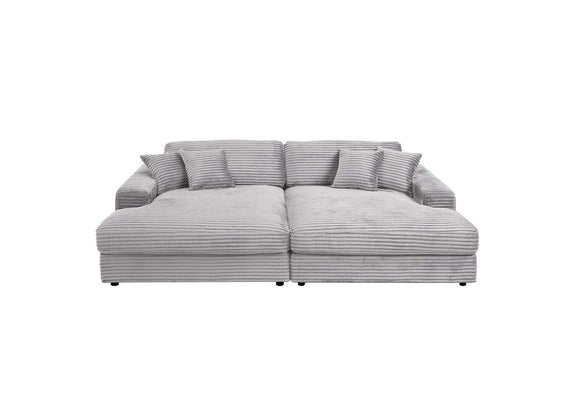 LV03680 Hilde Sectional Sofa with 4 Pillows