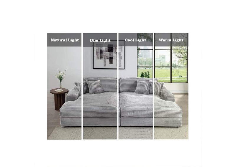 LV03680 Hilde Sectional Sofa with 4 Pillows