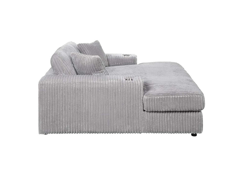 LV03681 Hilde Chaise with 2 Pillows