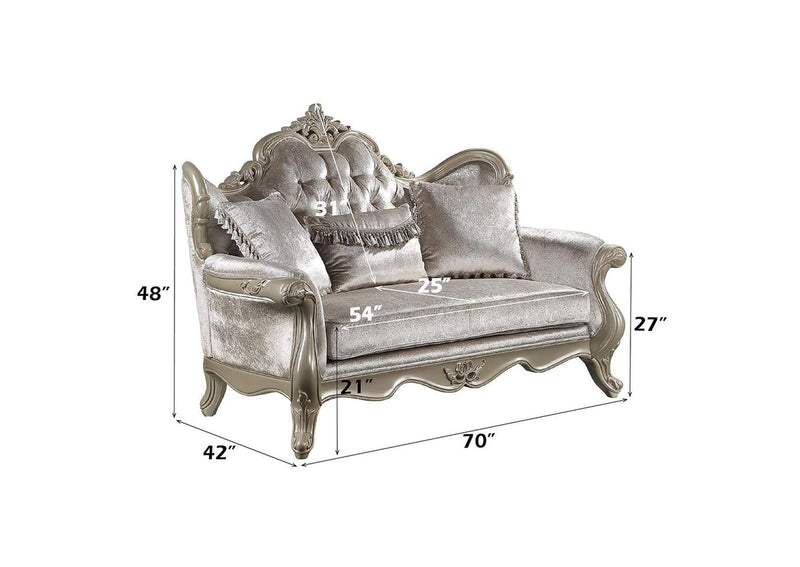 LV03821 Libertee Loveseat with 3 Pillows