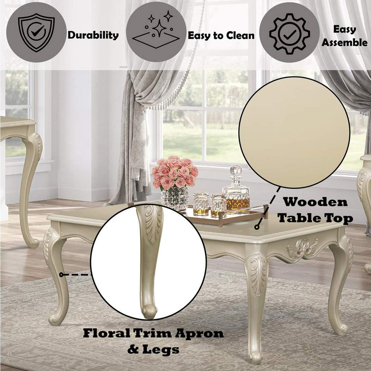 LV03825 Libertee Coffee Table
