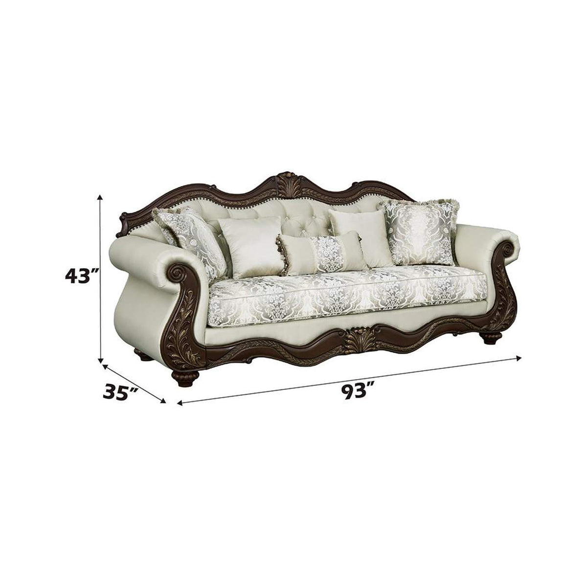LV03830 Pierce Sofa with 5 Pillows