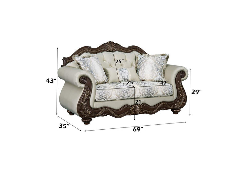 LV03831 Pierce Loveseat with 3 Pillows