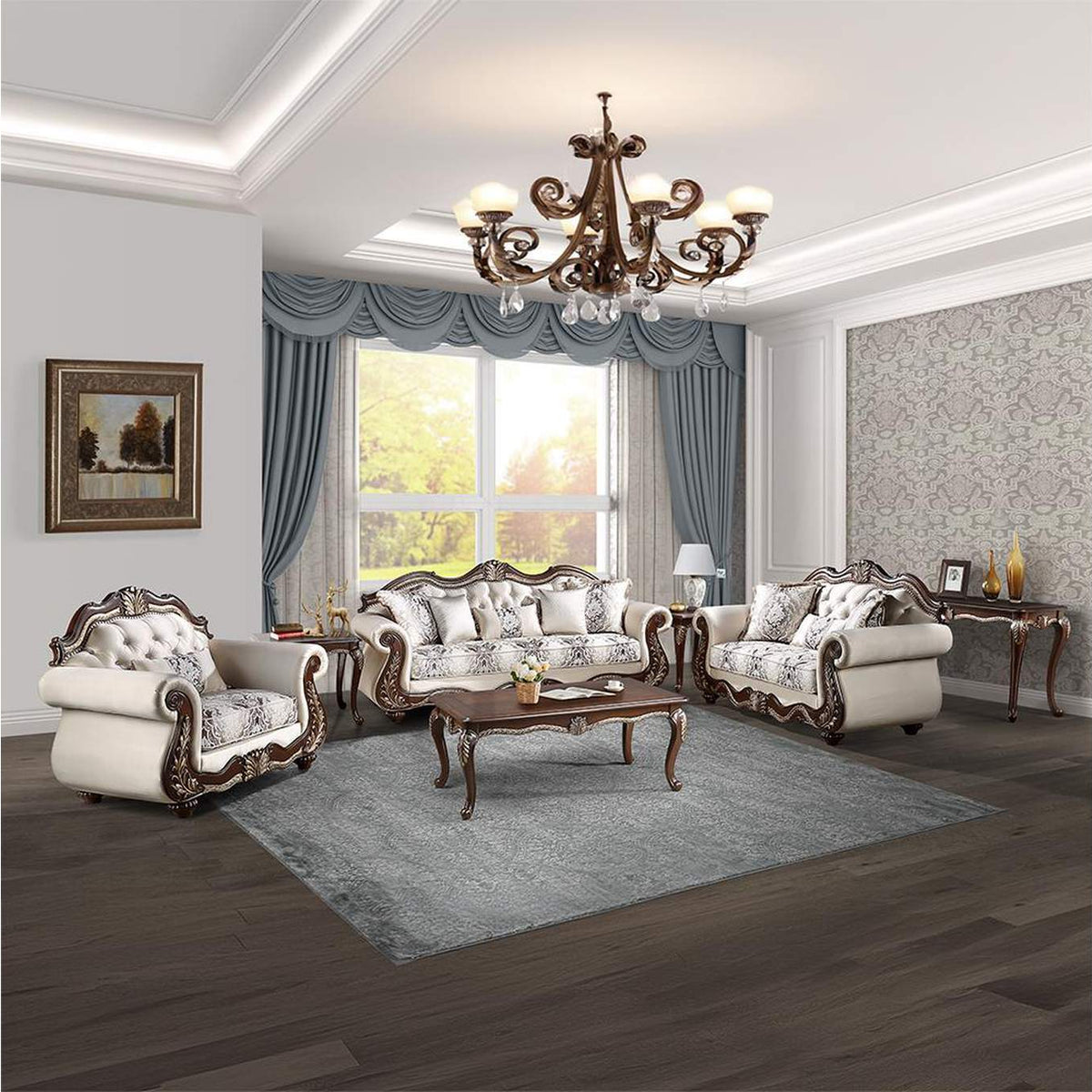LV03831 Pierce Loveseat with 3 Pillows