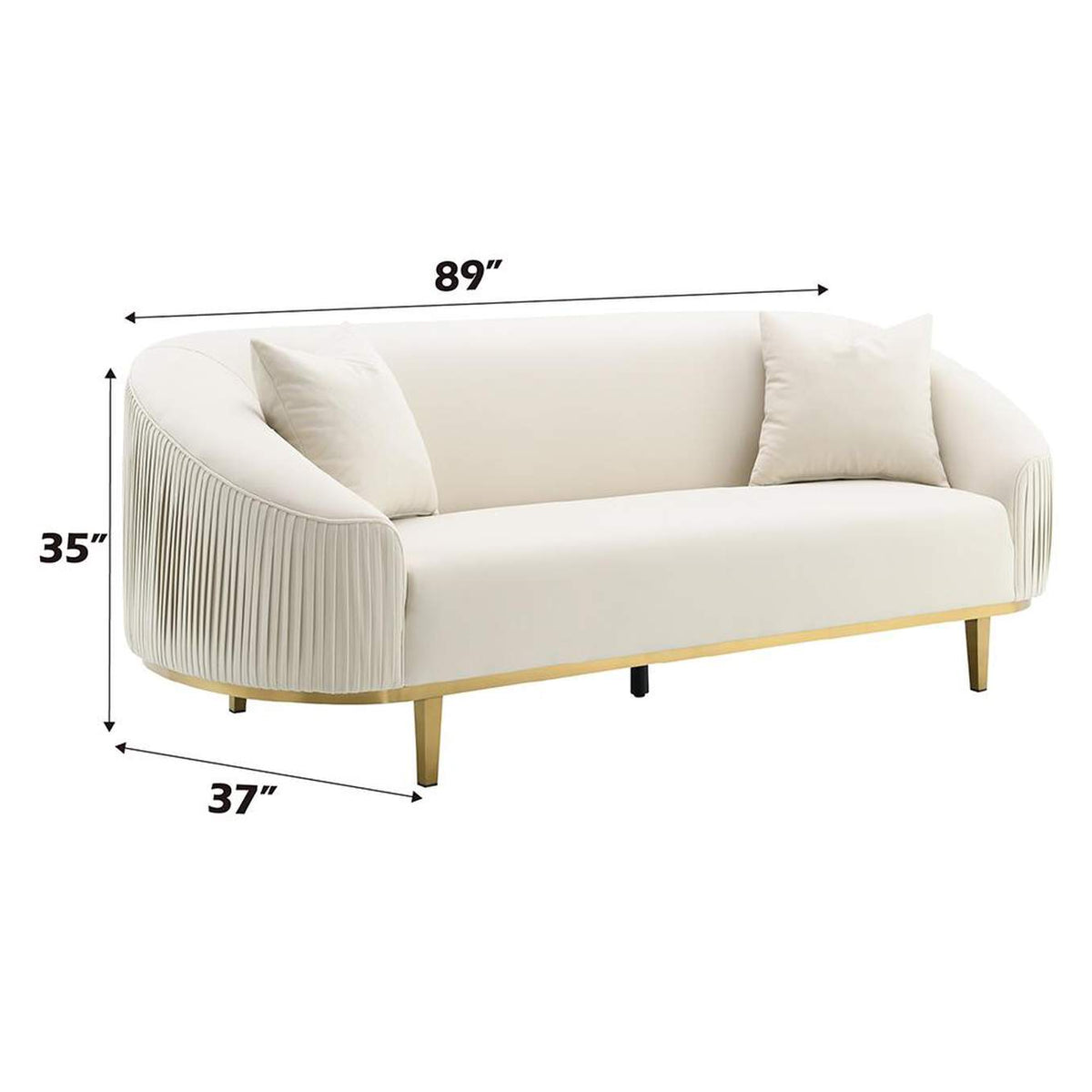 LV03850 Martina Sofa with 2 Pillows