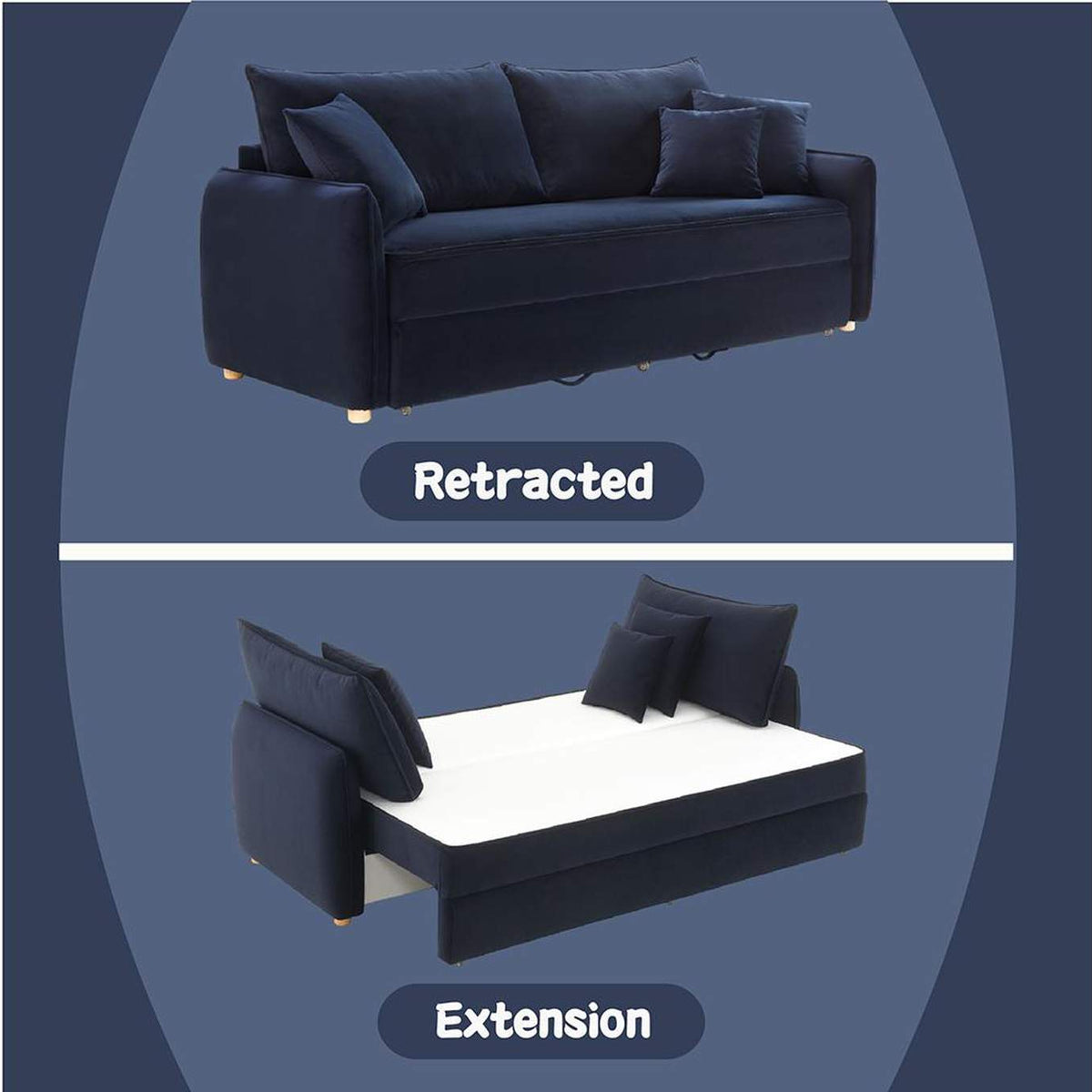 LV03890 Irina Sofa with Sleeper