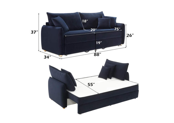 LV03890 Irina Sofa with Sleeper