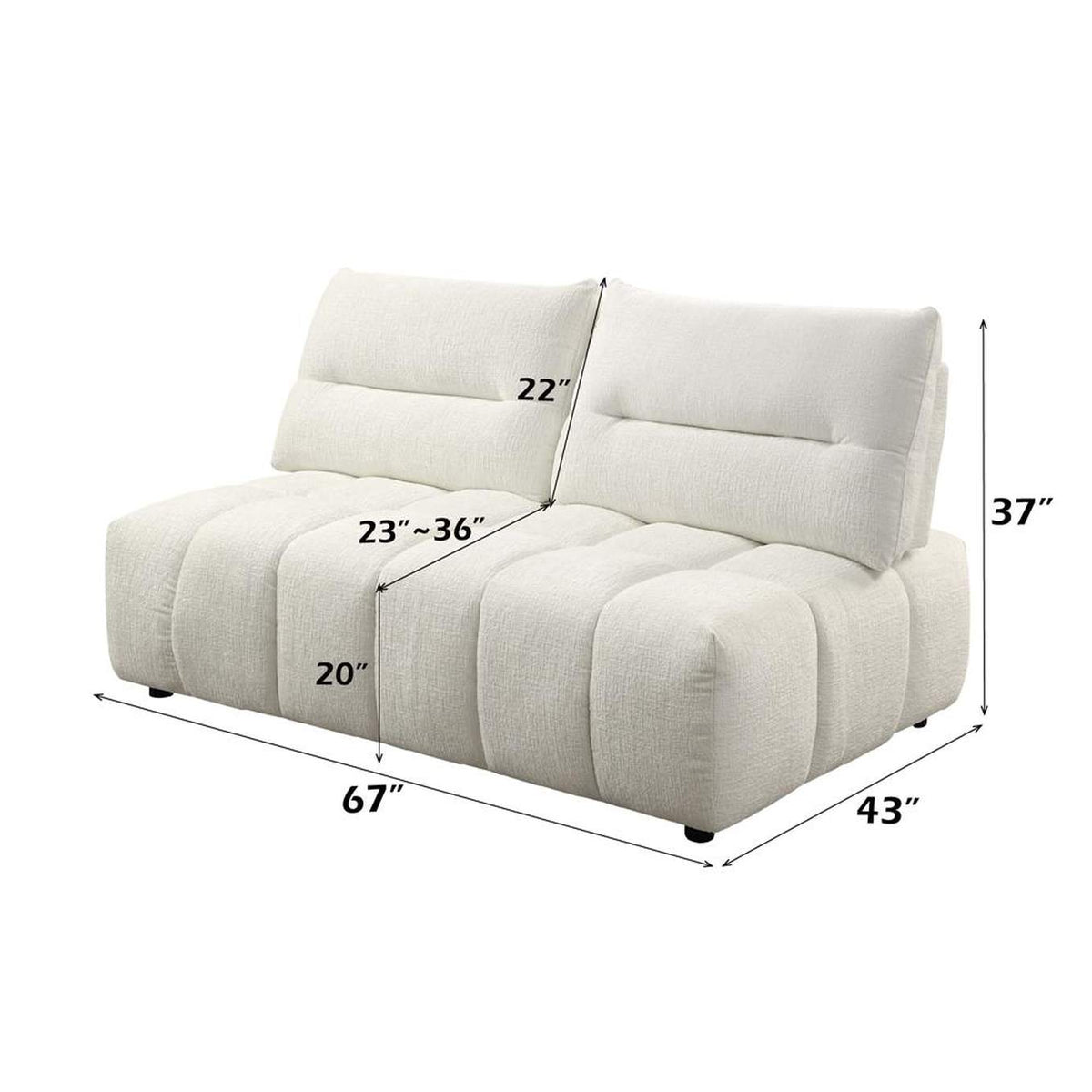 LV04042 Loanna Modular - Loveseat