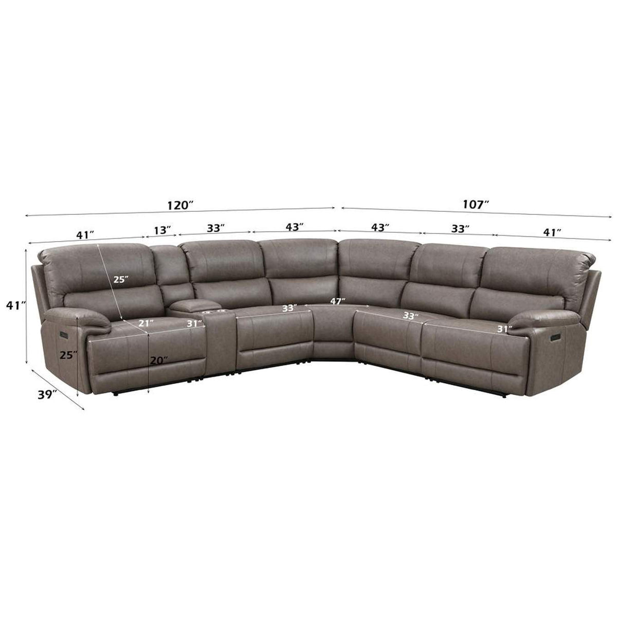 LV04270 Kantu Motion Sectional Sofa