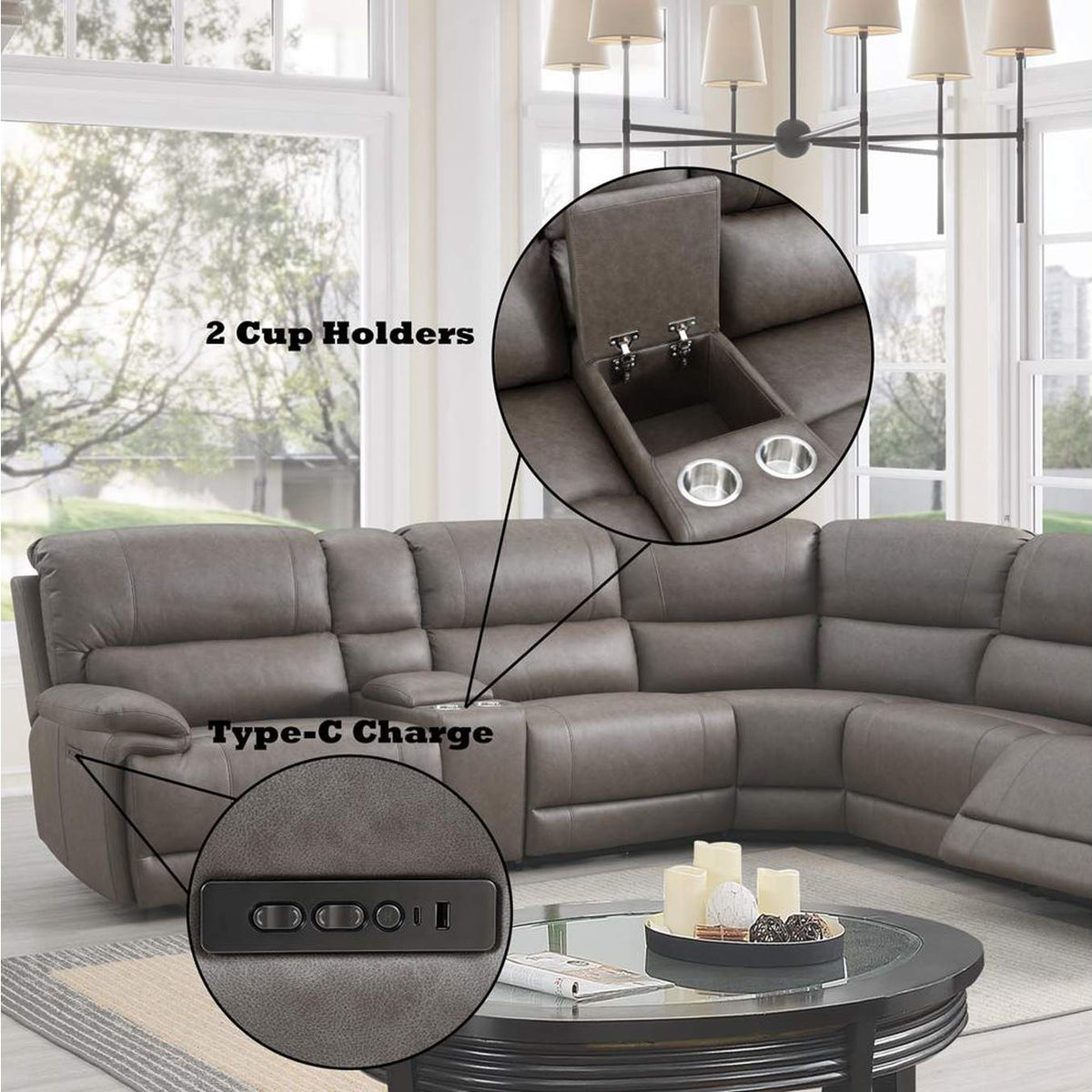 LV04270 Kantu Motion Sectional Sofa