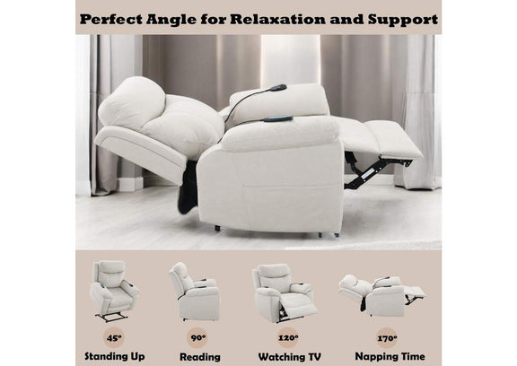 LV04271 Chriki Power Recliner with Lift and Heating and Massage
