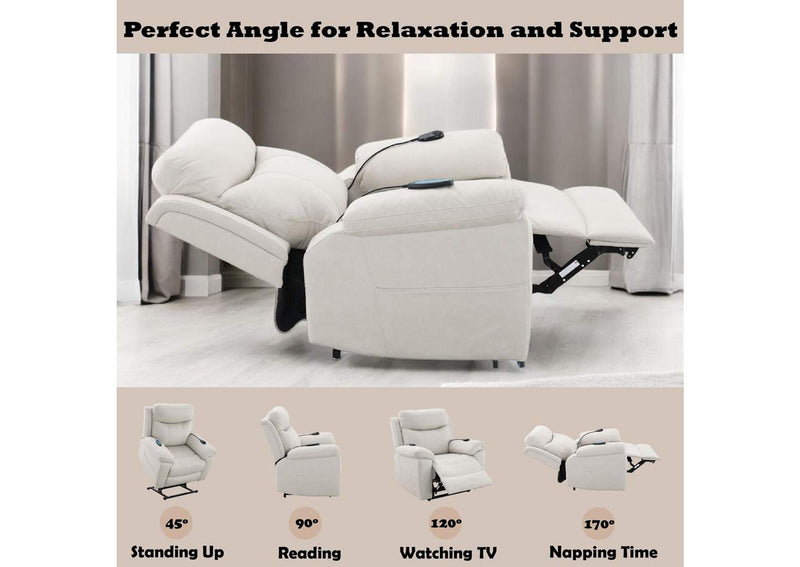 LV04271 Chriki Power Recliner with Lift and Heating and Massage