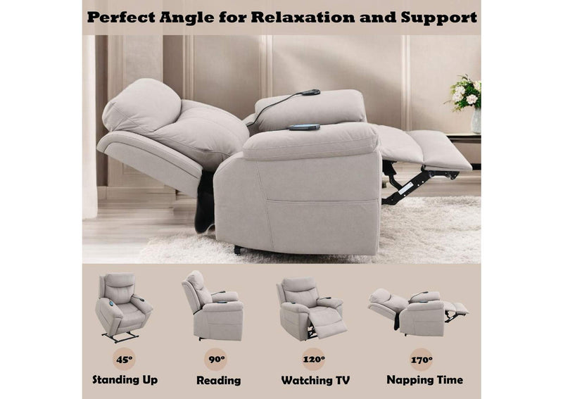 LV04272 Chriki Power Recliner with Lift and Heating and Massage