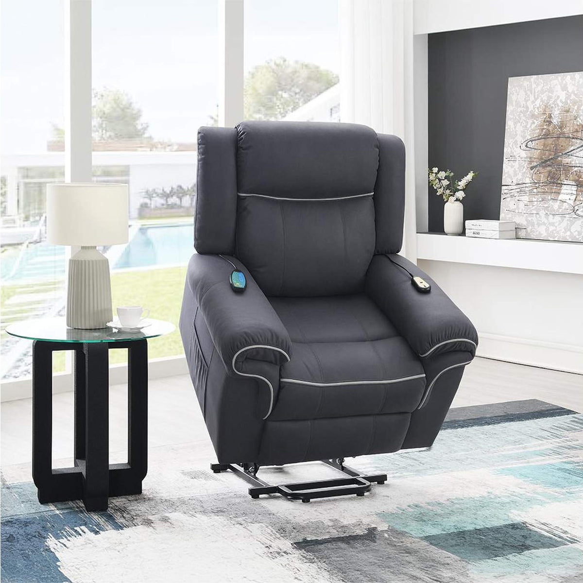 LV04274 Domana Power Recliner with Lift and Heating and Massage