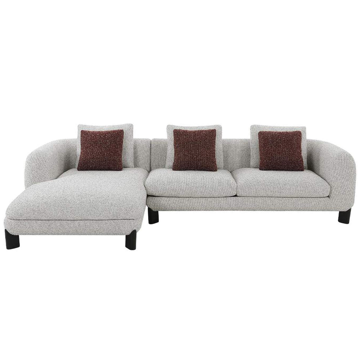 LV04280 Mardi Sectional Sofa with 6 Pillows