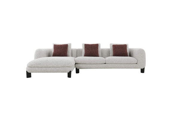 LV04280 Mardi Sectional Sofa with 6 Pillows