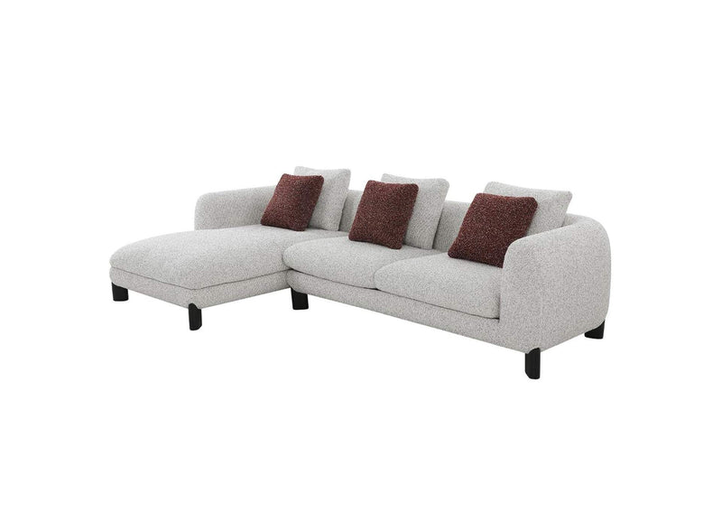 LV04280 Mardi Sectional Sofa with 6 Pillows