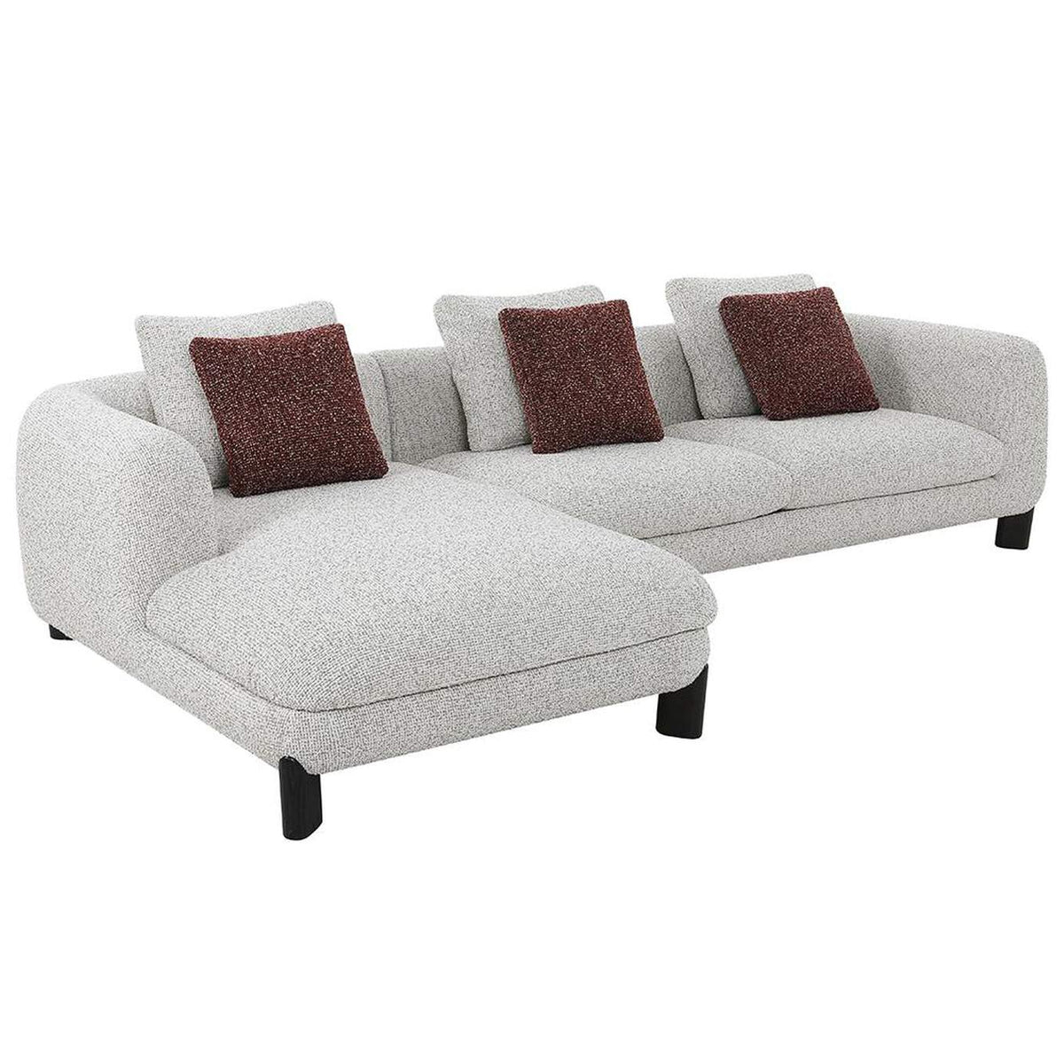 LV04280 Mardi Sectional Sofa with 6 Pillows