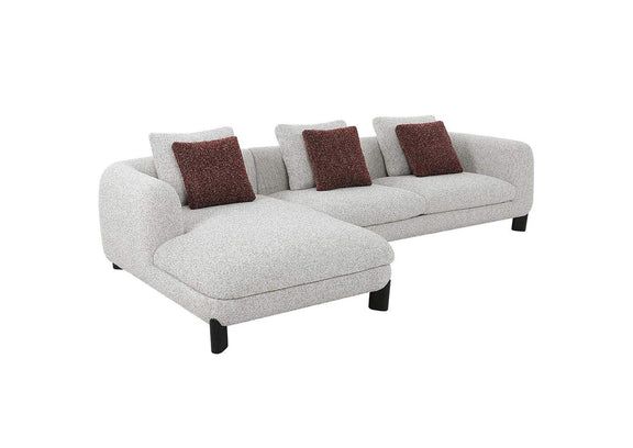 LV04280 Mardi Sectional Sofa with 6 Pillows