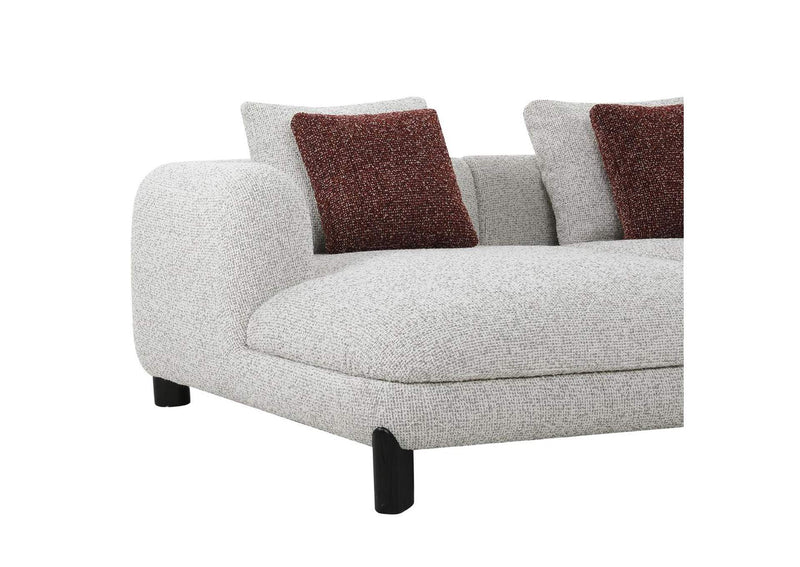 LV04280 Mardi Sectional Sofa with 6 Pillows