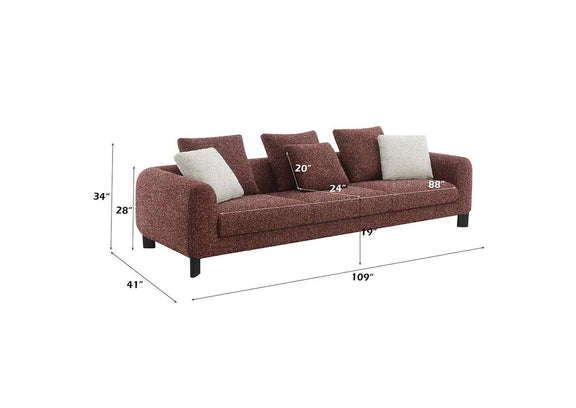 LV04290 Mardi Sofa with 6 Pillows