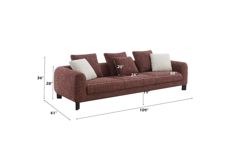 LV04290 Mardi Sofa with 6 Pillows