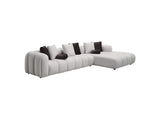 LV04320 Manilla Sectional Sofa with 8 Pillows
