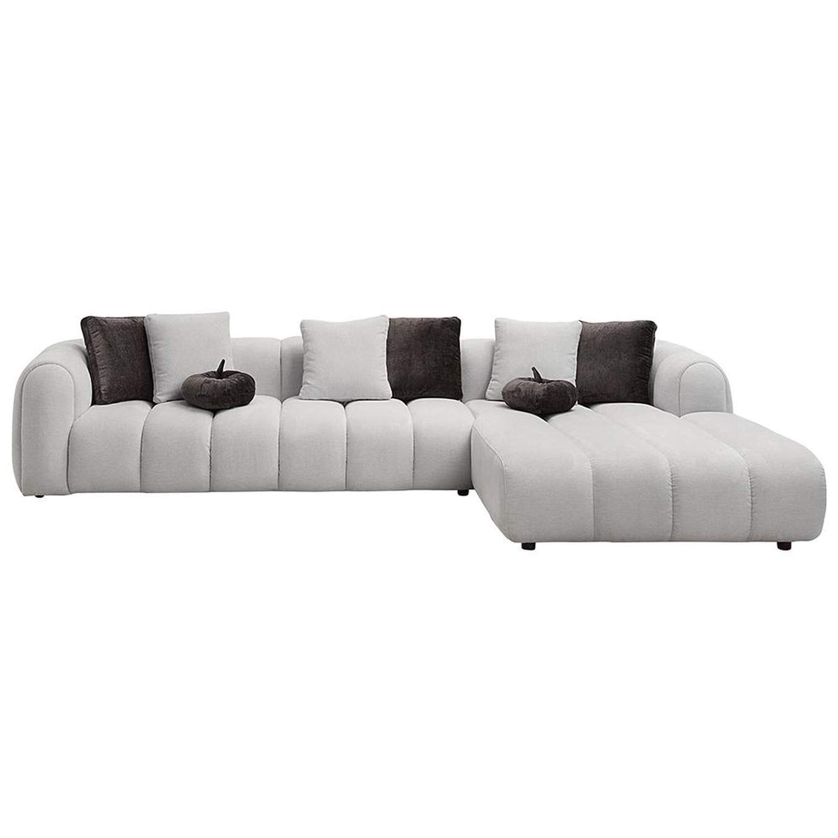 LV04320 Manilla Sectional Sofa with 8 Pillows