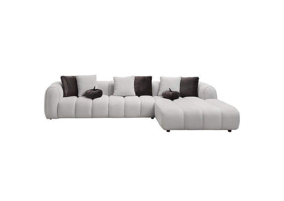 LV04320 Manilla Sectional Sofa with 8 Pillows